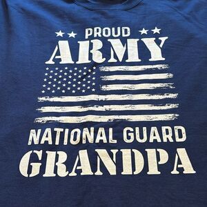 Proud Army National Guard Grandpa sweatshirt size 2XL
